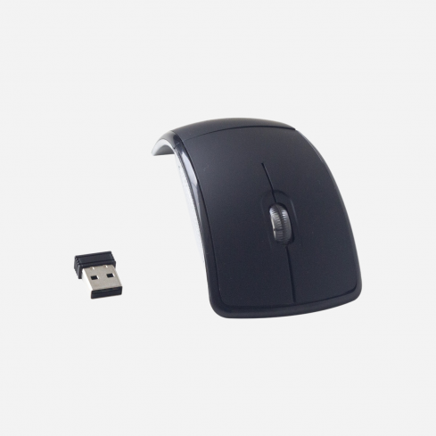 Mouse Inalámbrico Plegable Negro